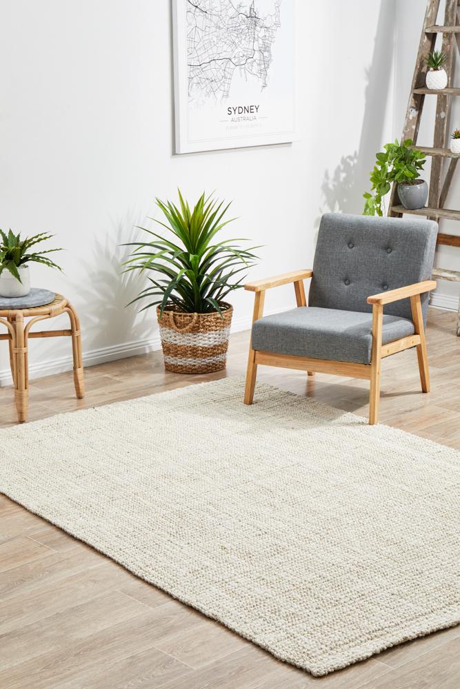 Chunky Natural Fiber Barker Bleach Rug - Image 2