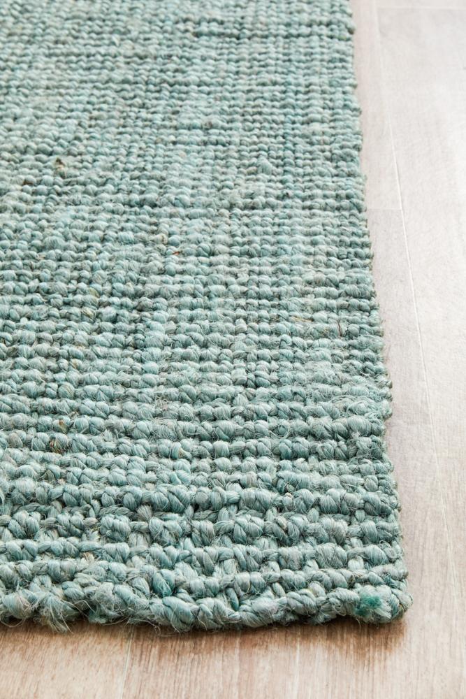Chunky Natural Fiber Barker Blue Rug - Image 6