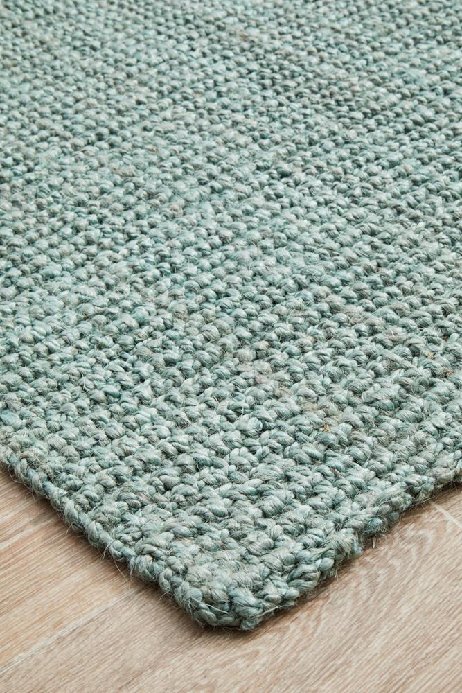 Chunky Natural Fiber Barker Blue Rug - Image 5