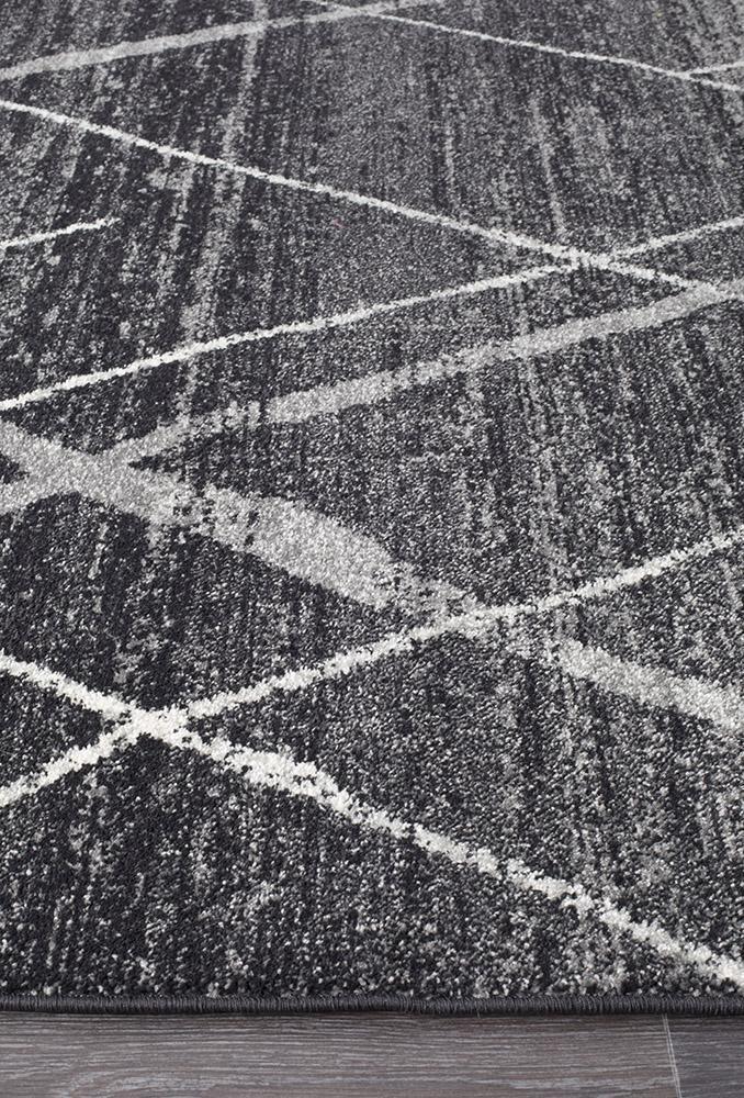 Oasis Noah Charcoal Contemporary Rug - Image 4