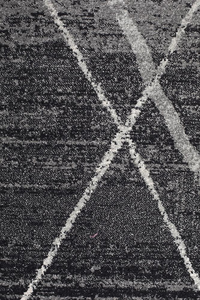 Oasis Noah Charcoal Contemporary Rug - Image 5